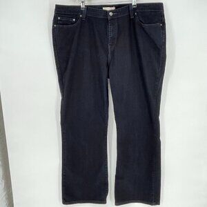 Levis 315 Black Bootcut Jeans Plus Size 24M